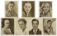 Moe Howards Collection of Seven 8 x 10 Glossy Photos of 1930s Hollywood Stars, Including Clark Gable & Greta Garbo -- All Photos Except One From MGM -- Very Good Plus
